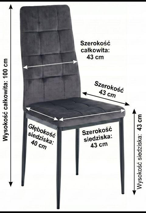 Krzesła do jadalni 6 sztuk