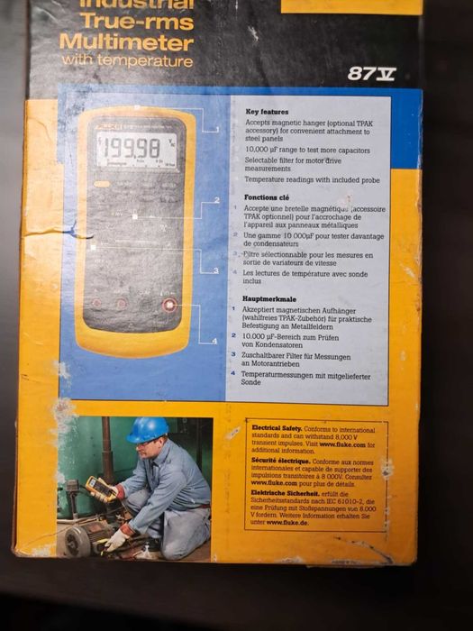 Multimetr cyfrowy Fluke 87V/EUR Uniwersalny