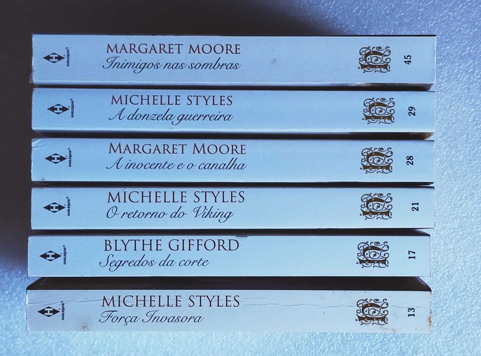 Harlequin - Romances Históricos- lote de 6 livros