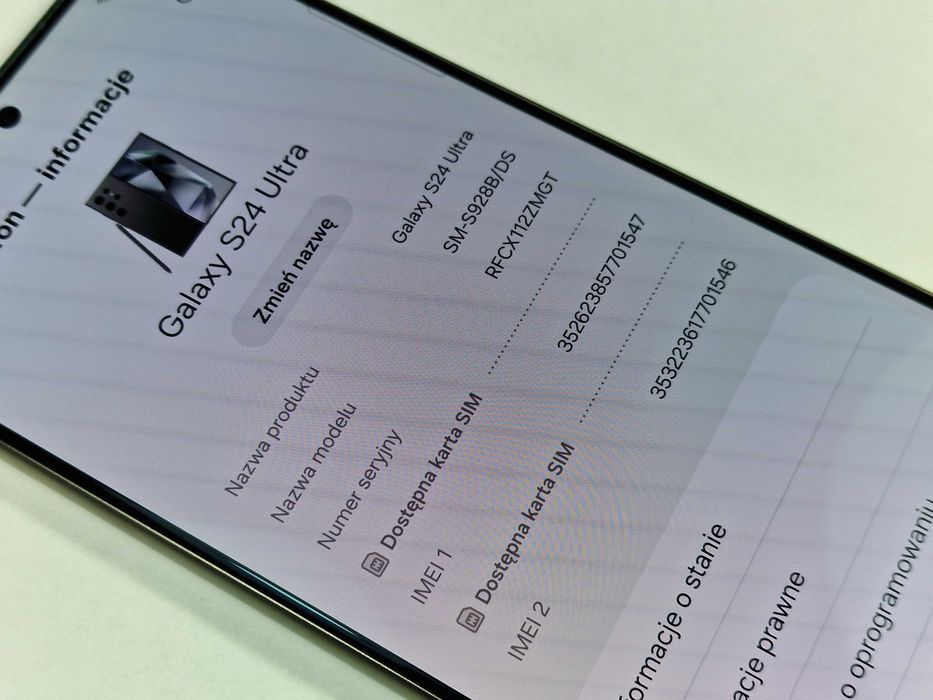 Samsung Galaxy S24 ULTRA Dual SIM/ 12GB/ 512GB/ Titanium Gray/ Grade A- / Gwarancja 12 miesięcy + ładowarka
