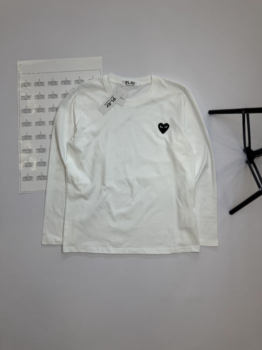 CDG Play Longsleeve / comme des garcons / лонгслів кофта кдг плей / ком де гарсон кофта лонгслив лонг футболка з довгим рукавом