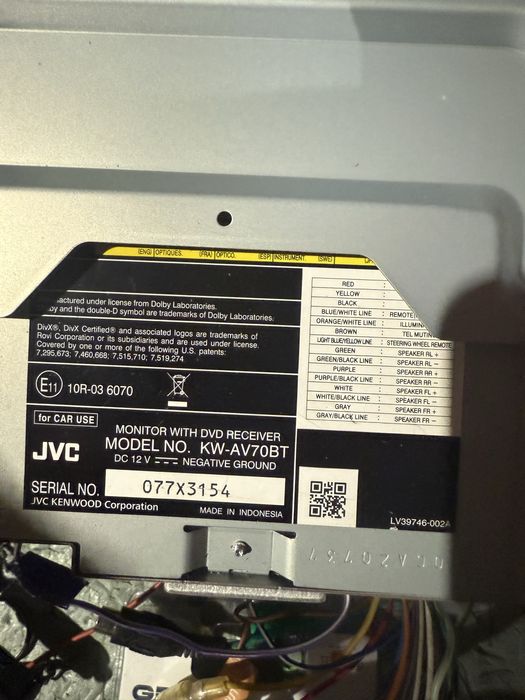 2din JVC z pilotem
