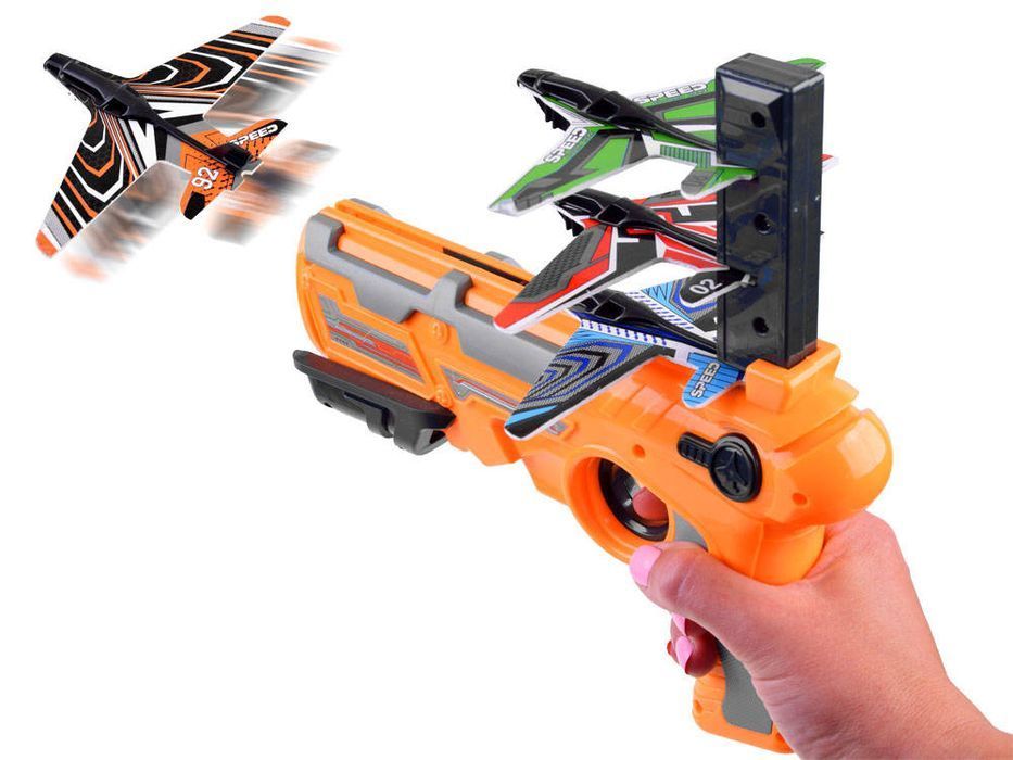 Pistolet Wyrzutnia Samolotów 4 Szt Zestaw Za3814