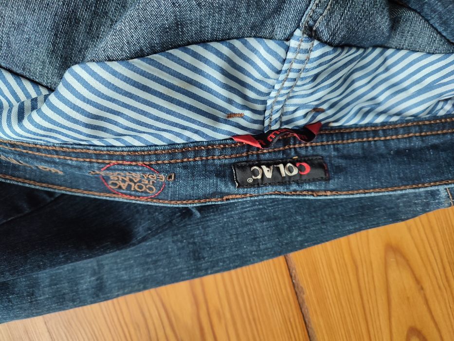 Spodnie jeans niebieskie krój klasyczny 34/30