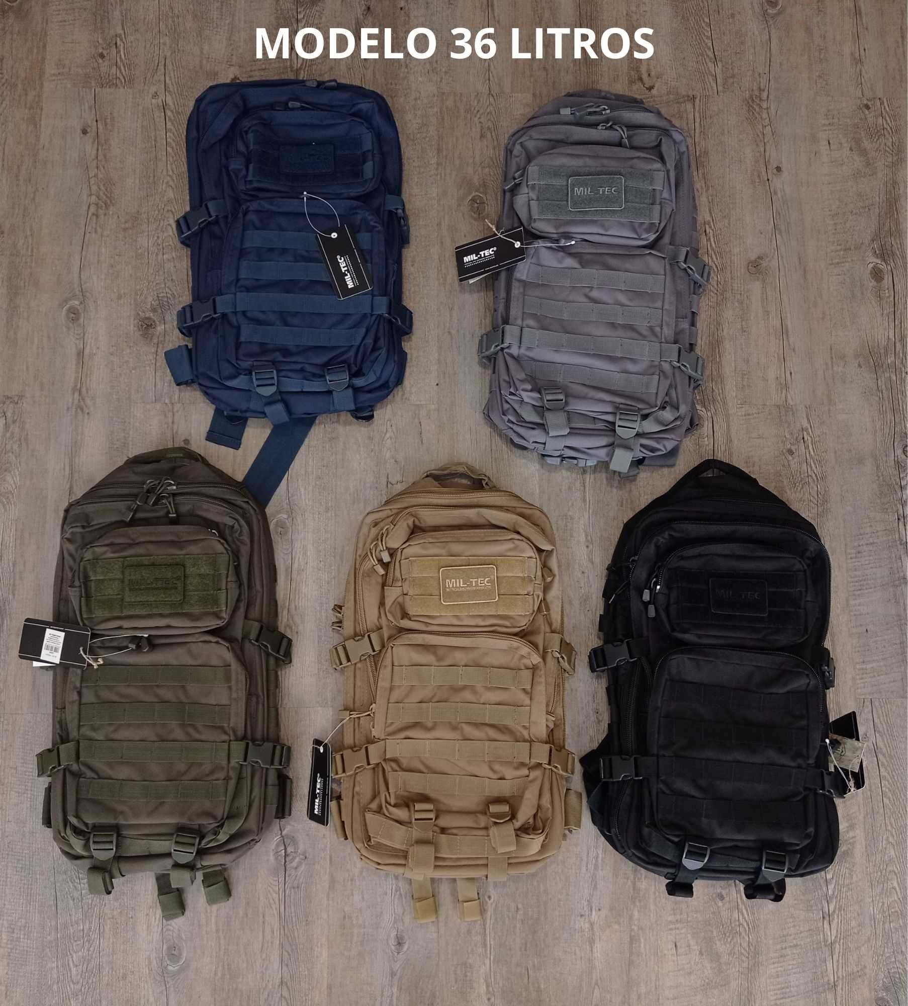 MOCHILA ASSAULT 51X29X28, 36 LITROS, SISTEMA MOLLE, CON VELCRO