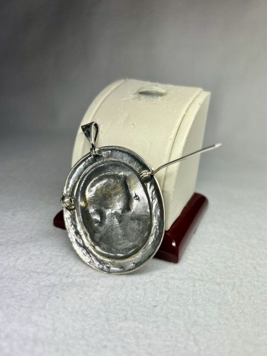 Broszko zawieszka Kamea srebro