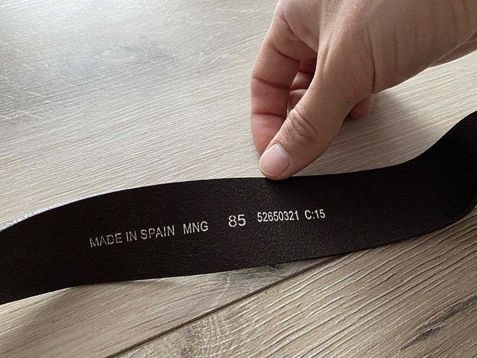 Кожаный пояс ремень MNG (Mango)