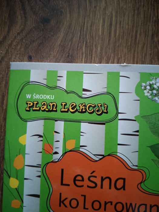 Leśna kolorowanka drzewa