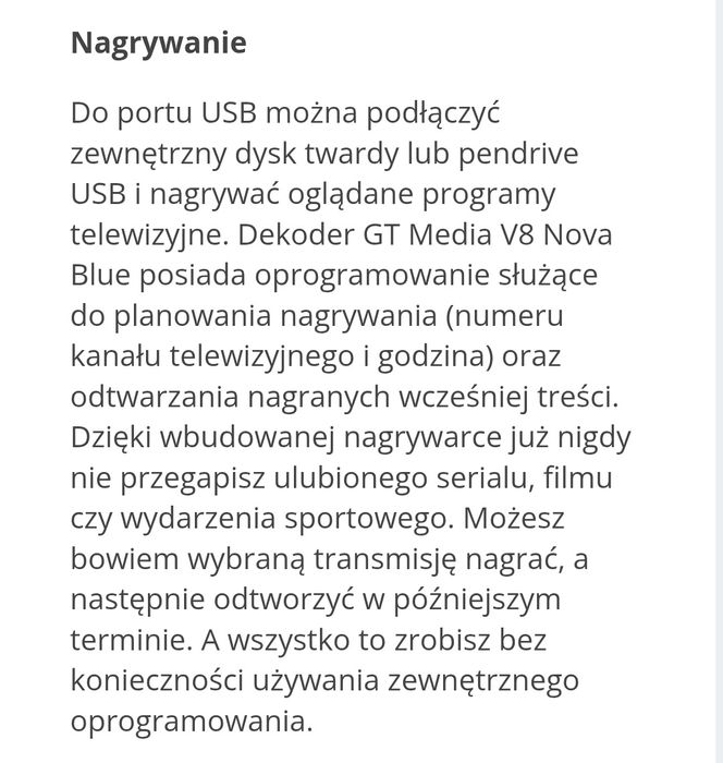 Dekoder GT Media tuner Tv, cccam