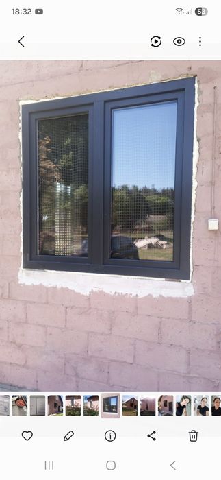 Okno narożne zestaw nowe kolor antracyt