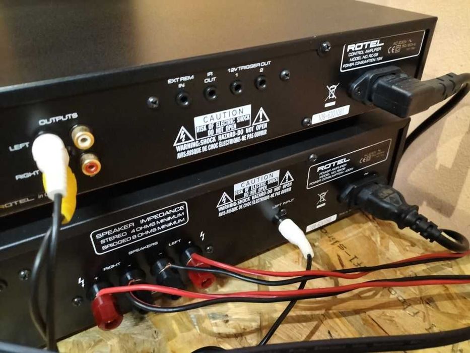 Końcówka mocy ROTEL RB-06 + Przedwzmacniacz ROTEL RC-06 + Pilot /2X70W