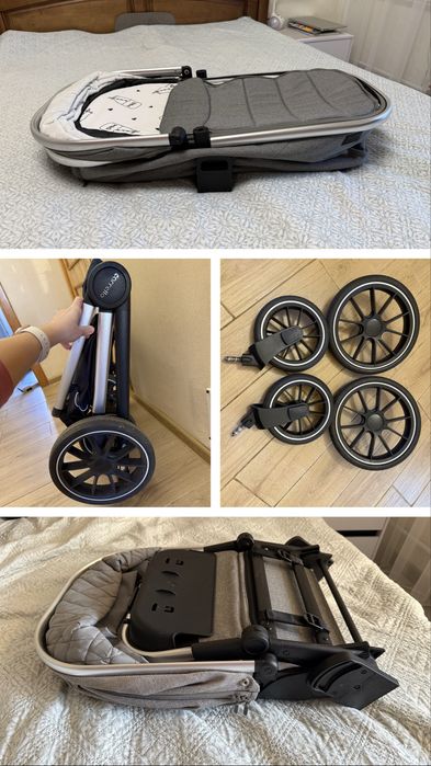 Коляска Carrello Optima 2в1 сіра