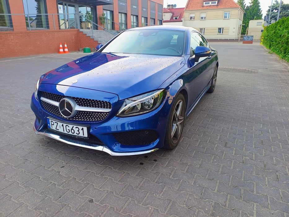 Mercedes-Benz Klasa C Mercedes-Benz C 200 4MATIC Coupé AMG Line prywatnie, polski salon