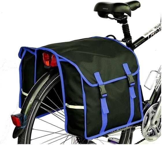 Sakwa na bagażnik, torba rowerowa 2x15L