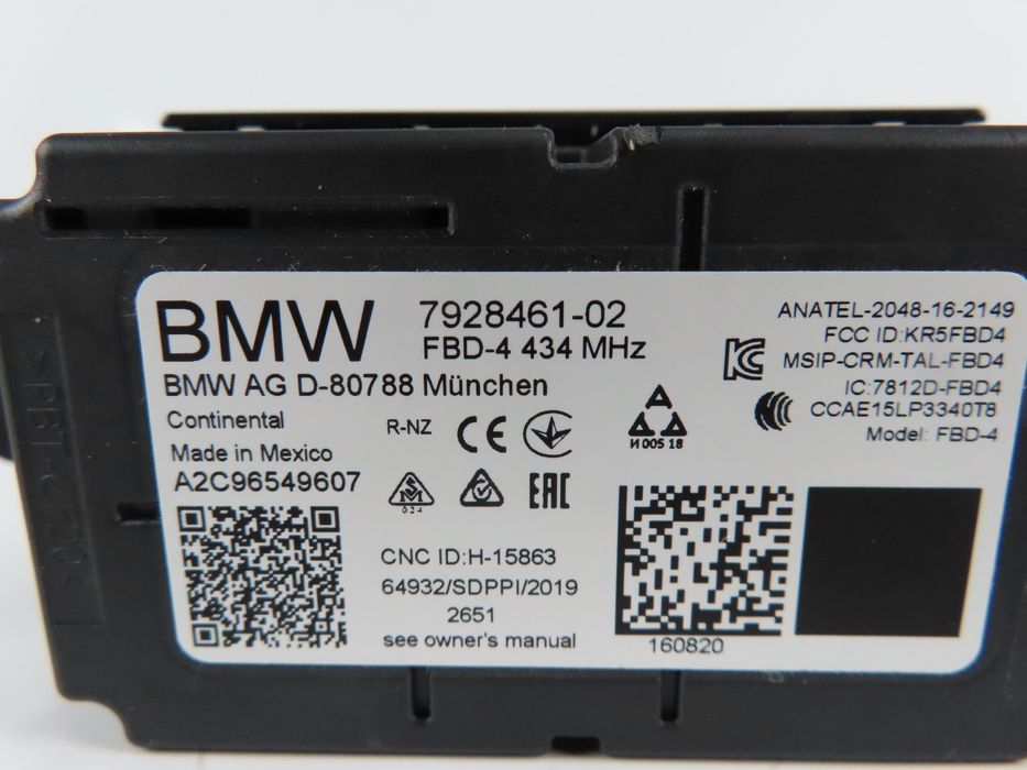 Recetor Comando Á Distancia Via Sinal Radio Bmw X3 Ref: 61357928461