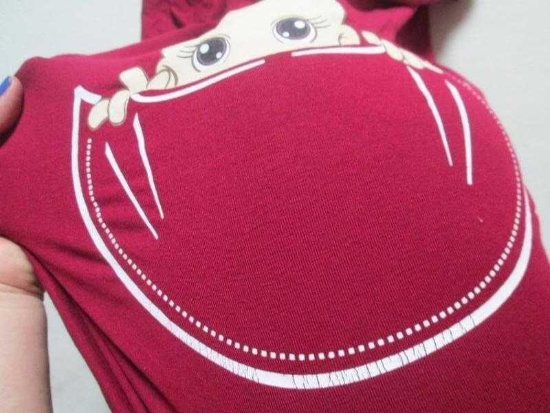 Футболка для беременных с малышом вискоза Happy Mama .