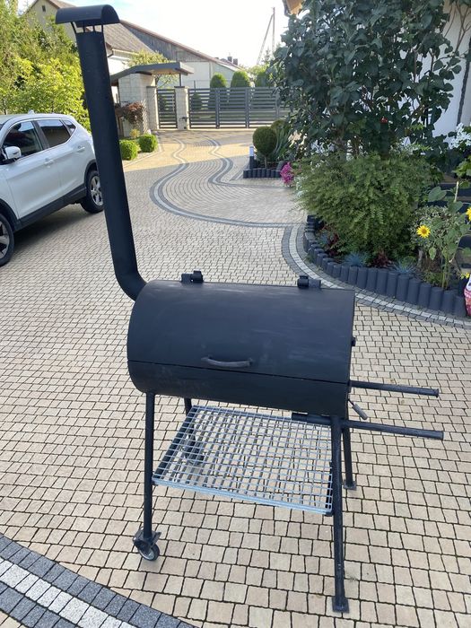 Grill węglowy stalowy solidny