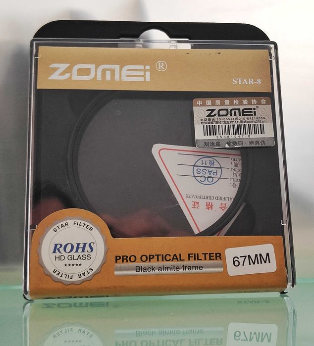 ZOMEI 67mm 8-Point Star Filter, Star 8 Filter64586001851778120