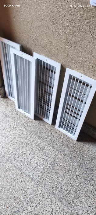 Grelhas de ventilação em alumínio