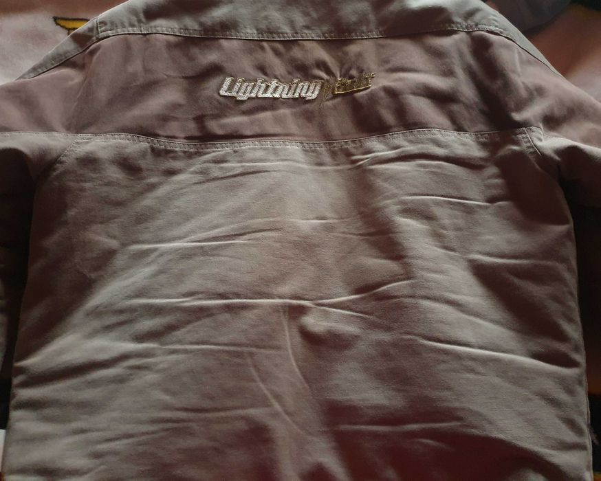casaco lightning bolt acolchoado