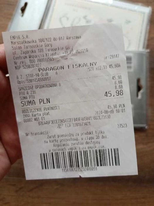 Zaproszenie ślubne zestaw