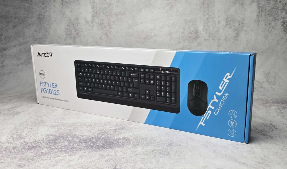 Комплект бездротовий A4Tech FG1012S Fstyler Black клавіатура+ миша NEW