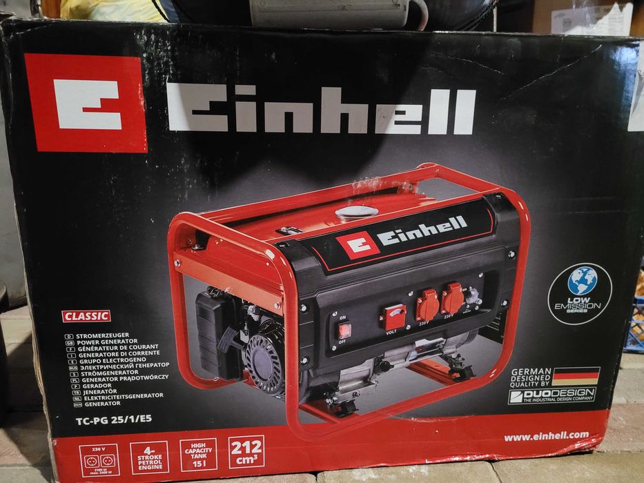 Генератор Einhell tc-pg 25/1/e5 2100w max. 2400w