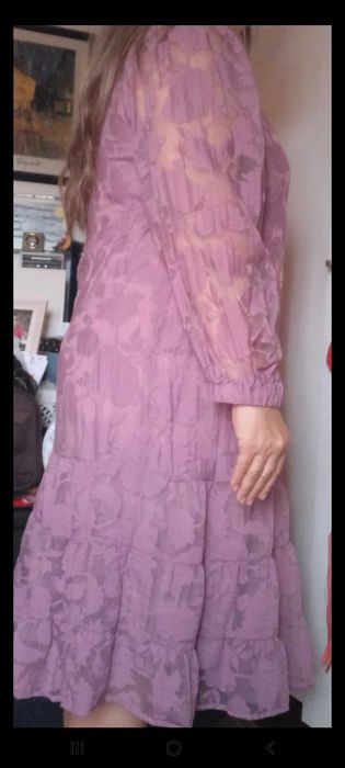 Vestido cerimónia ou cocktail solto, rosa/lilás - 38 - C&A Premium