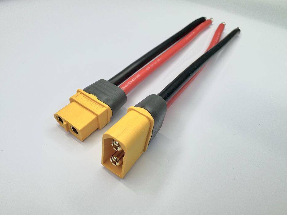 Силовий кабель Amass XT60 15см 12AWG 60А