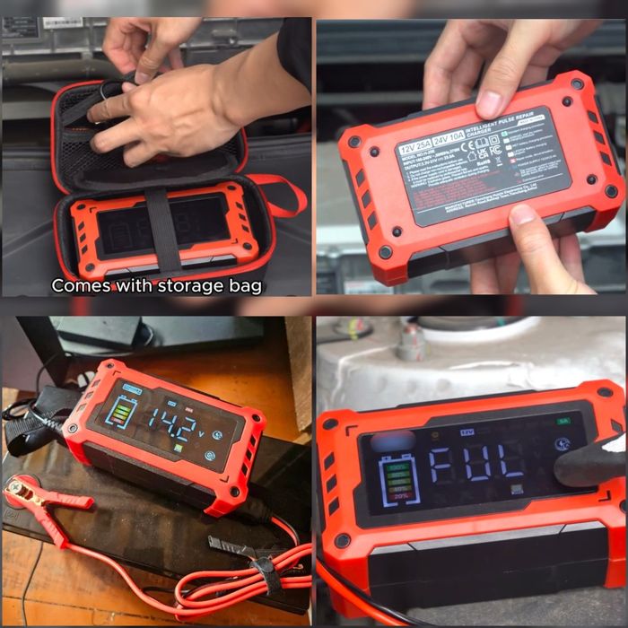 25А Зарядний пристрій COREBOX Power 12V 25A / 24V 10A + чохол