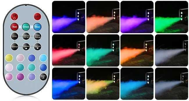 Máquina de fumo 1200W c/RGB e remoto