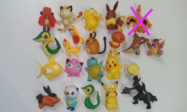 Animais, Pokémon, Sonic McDonald's Trolls, Mário, Minions.