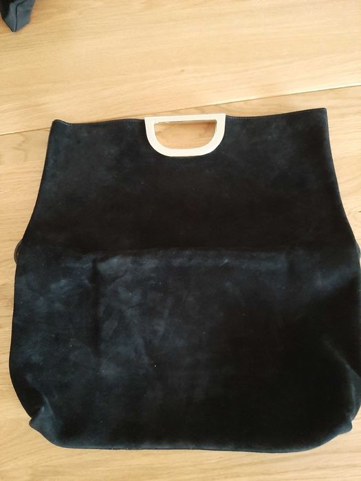 Skórzana torebka Massimo Dutti
