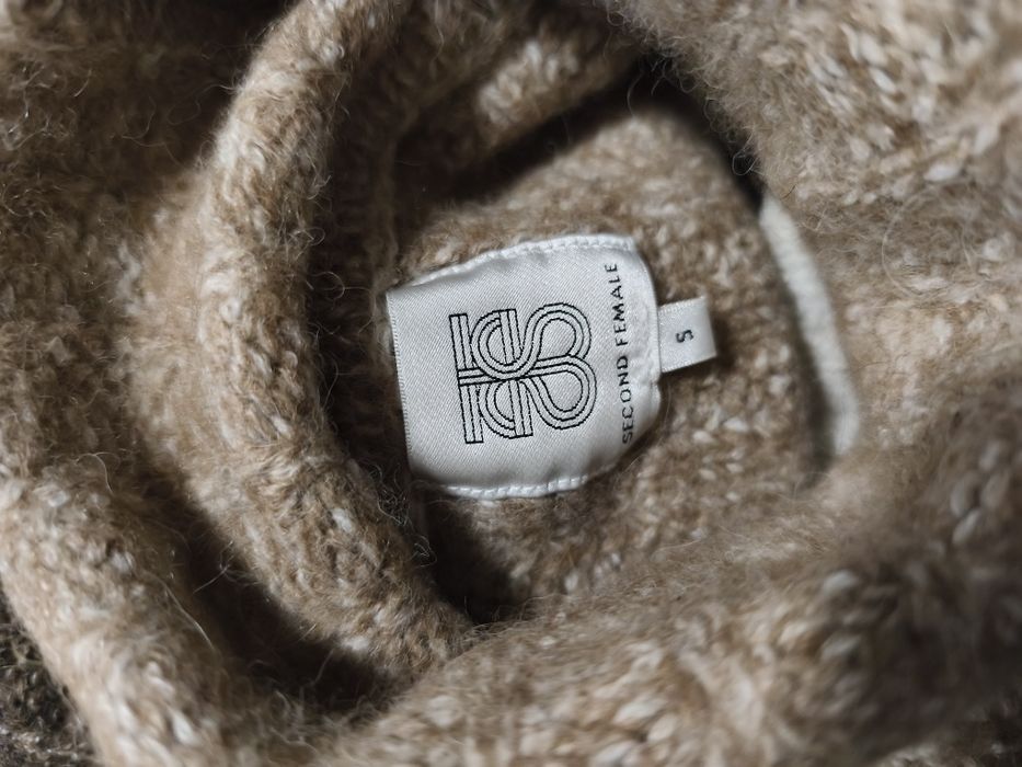 Wełniany bezrękawnik Second Female | S | Modny Golf Scandi Old Money