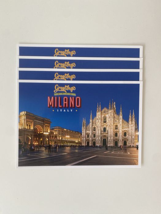 4 postais de Milão