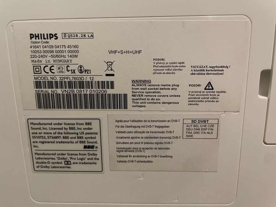Vendo televisão Philips 32polegadas com comando