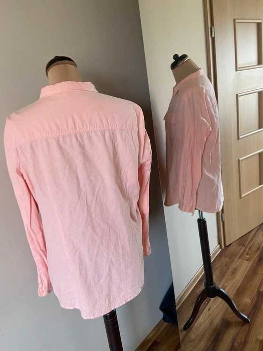 Xxxl 44 46 +size brzoskwinia morela bawelna koszula organic basic