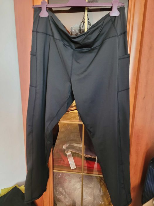 legginsy sportowe 5XL rozm. 50/52 z kieszeniami