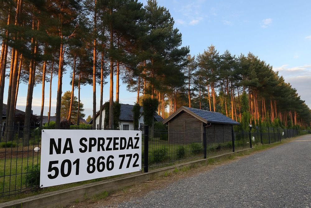 Działka 1800m z klimatycznym domem i letnią kuchnią pod lasem -  Wąwał