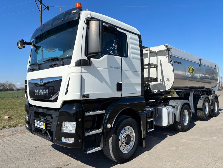 MAN TGX TGS 18.500 4x4 HYDRODRIVE hydraulika do wywrotu, aluminiowe felgi, z Niemiec , 1 właściciel,  MAN TGX TGS 18.500 Hydrodrive 4x4