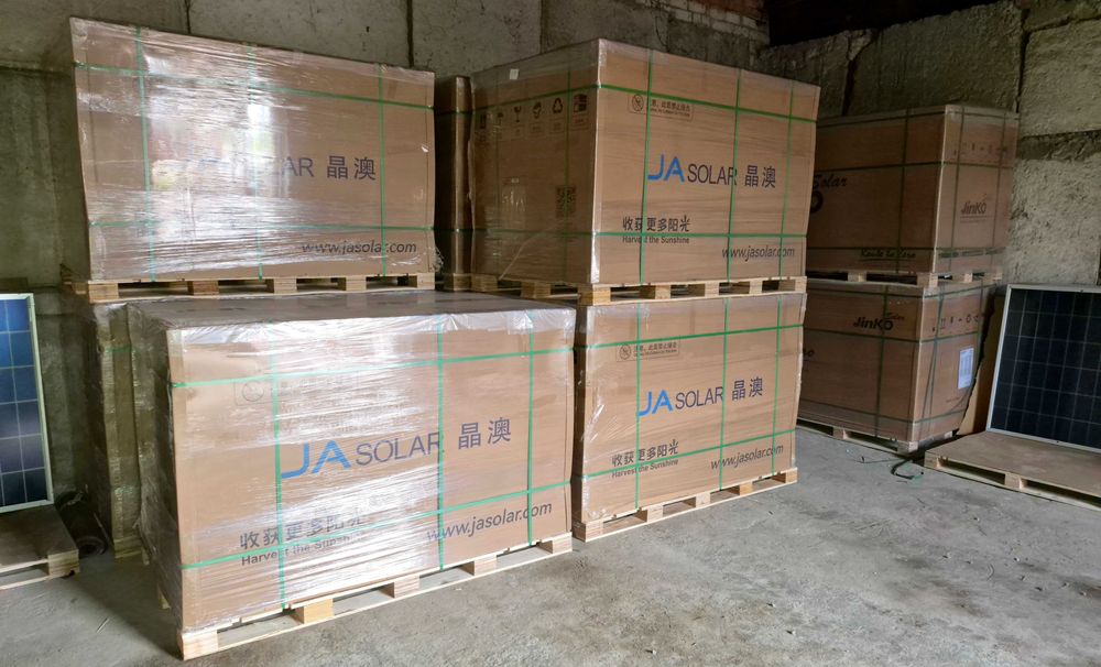 Сонячні панелі 615, та 460 двосторонні, Tier 1, монтаж.