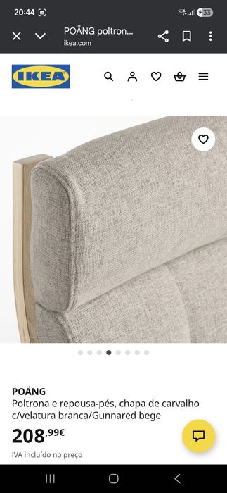 Cadeirão amamentação ikea