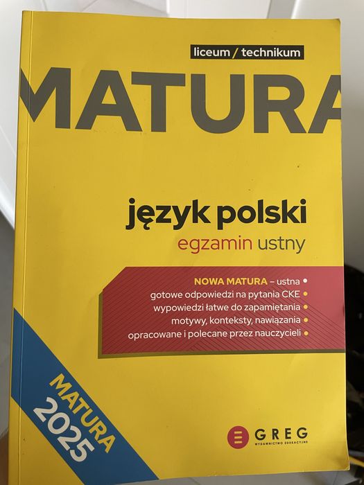 Język Polski MATURA Egzamin Ustny