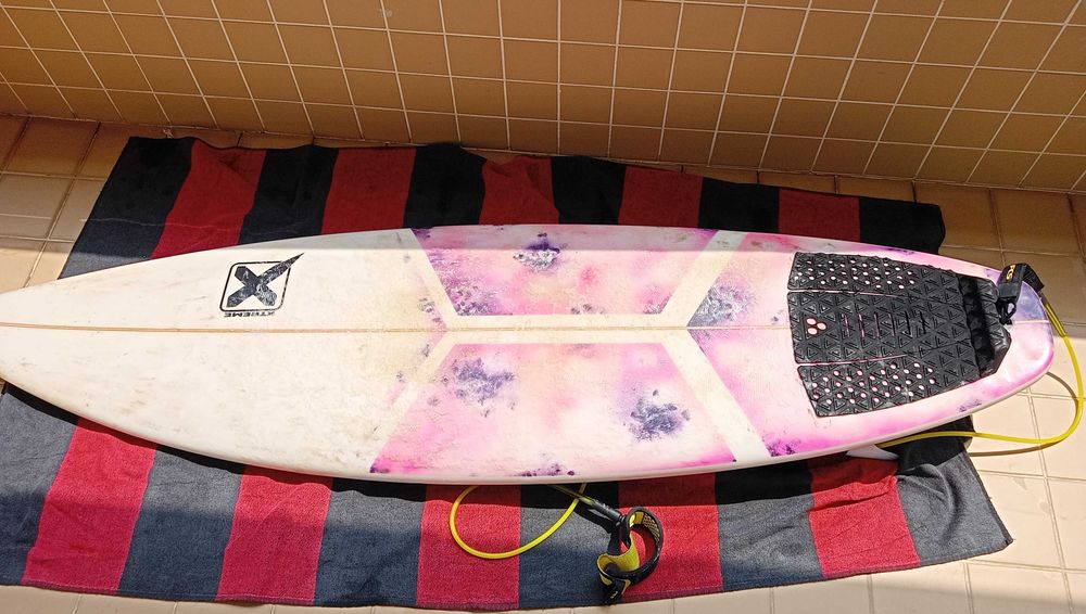 Prancha surf 6.2 XTREME branca e rosa