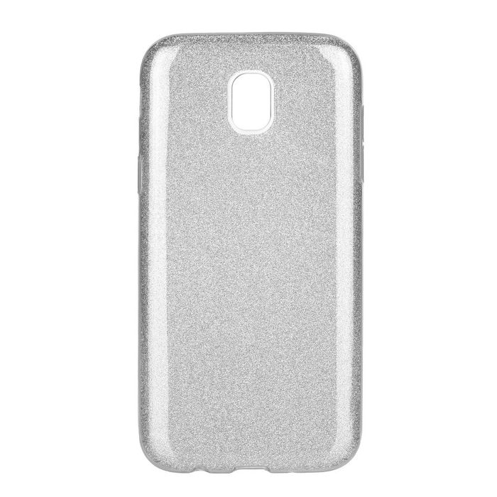 Etui SHINING Samsung Galaxy J3 2016 Srebrny
