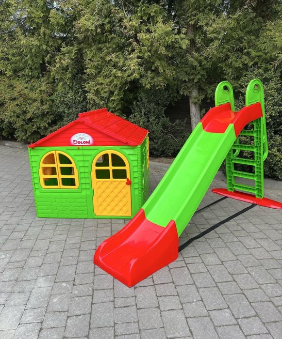 НОВИНКА! Набір дитячий Долоні будиночок гірка пісочниця стіл і стільці