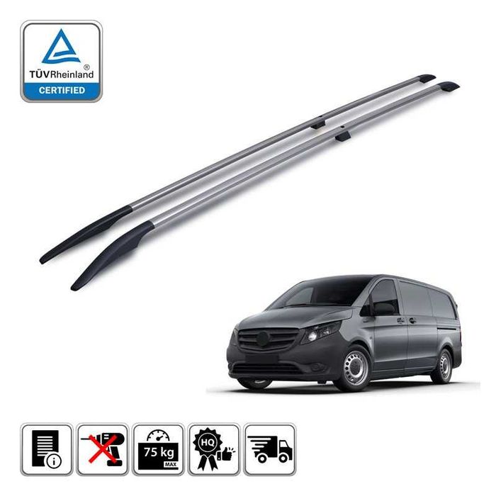 Relingi dachowe na dach Mercedes W663 W447 Vito V-Klasa V Klasa