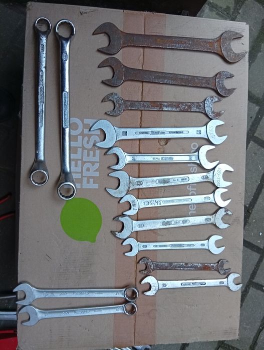 Gedore zestaw kluczy,klucze płaskie,oczkowe