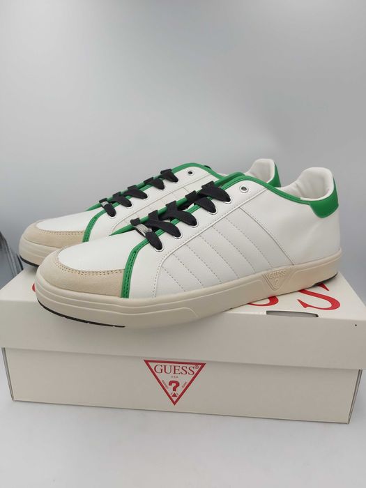 NOWE sneakersy GUESS rozmiar 46 białe zielone trampki
