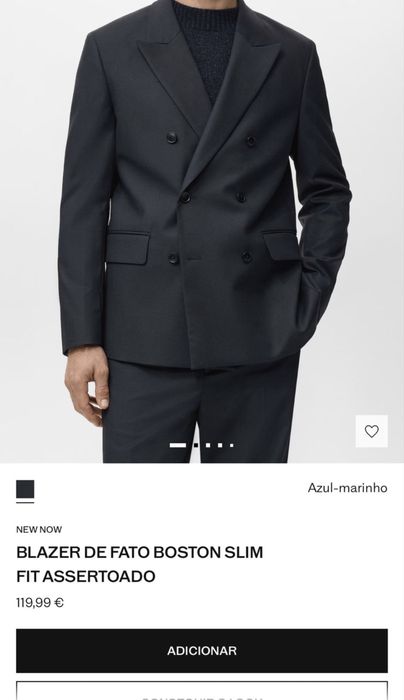 Blazer de Fato Boston Slim fit Assertado